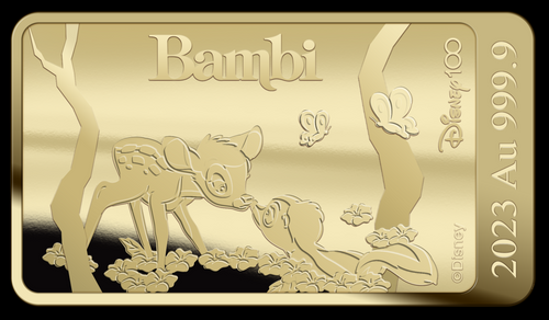 Bambi Goudbaar – Disney 100 Jaar (1/100 oz)
