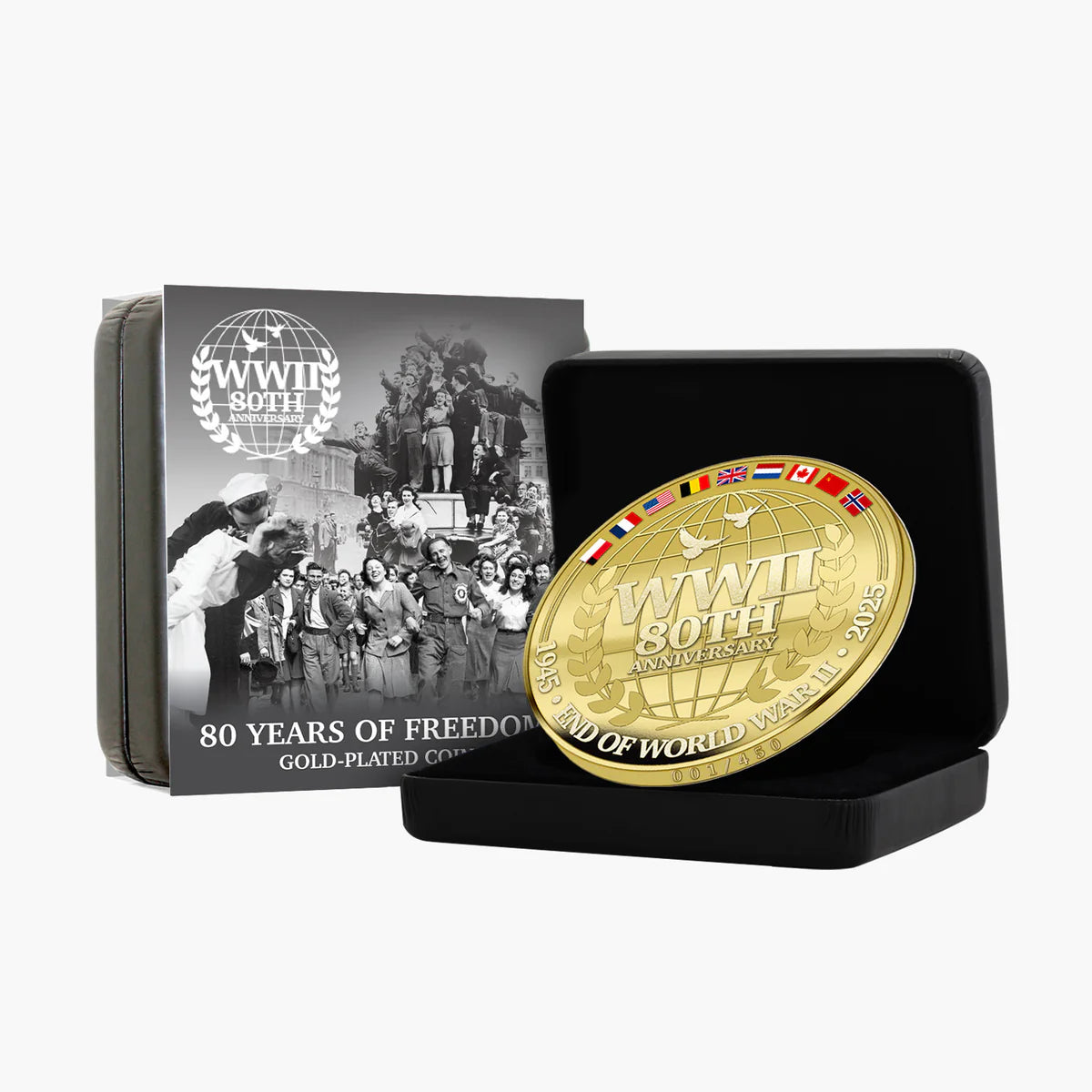 80 ans de liberté, édition Luxe Super Size plaquée or