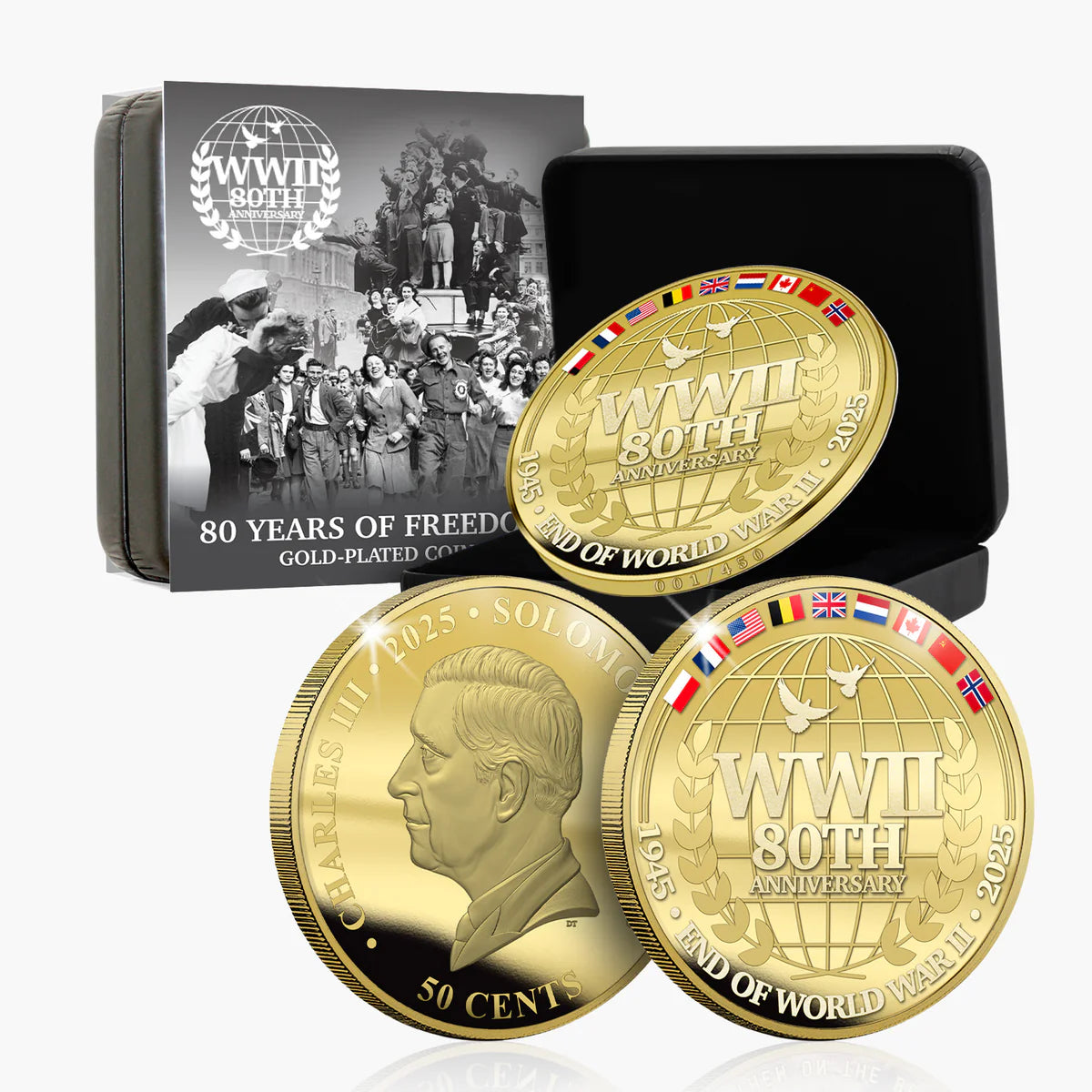 80 ans de liberté, édition Luxe Super Size plaquée or