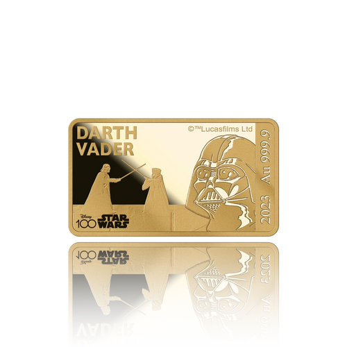 Darth Vader Gold Bar – Disney 100 Years (1/100 oz)