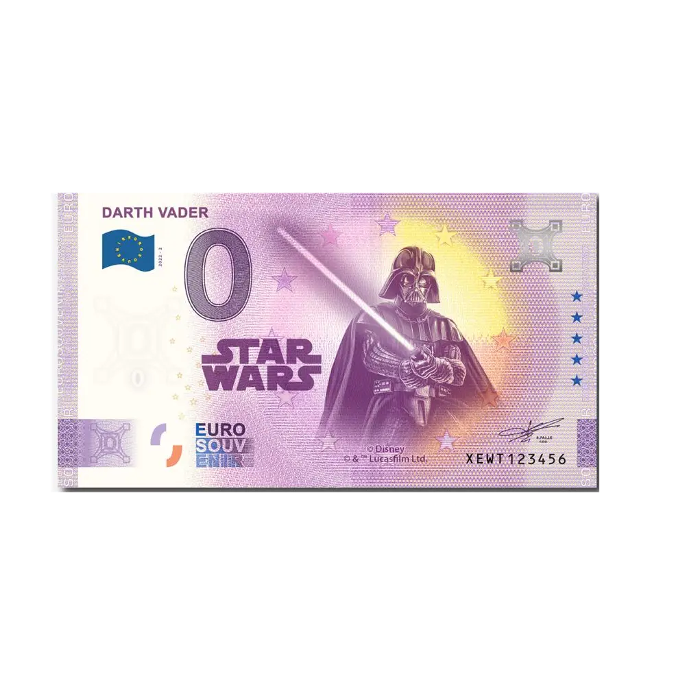 Commemorative Banknote – Darth Vader – Disney 100th Anniversary