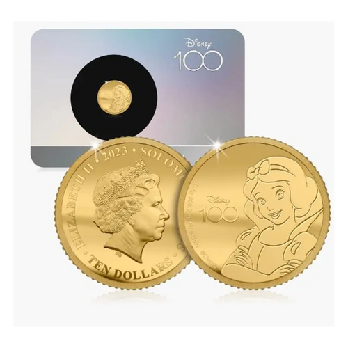 Massief gouden munt – Sneeuwwitje – Disney 100-jarig jubileum